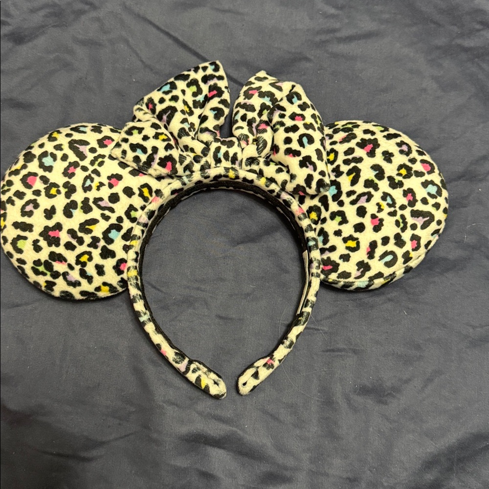 Leopard Print Mouse Ears Headband